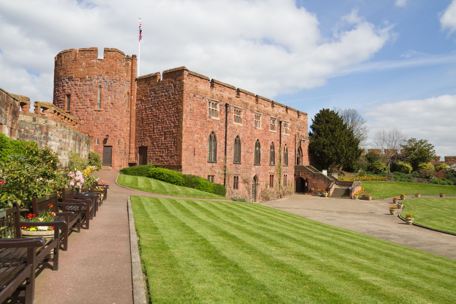 Shrewsbury castle and public gardens